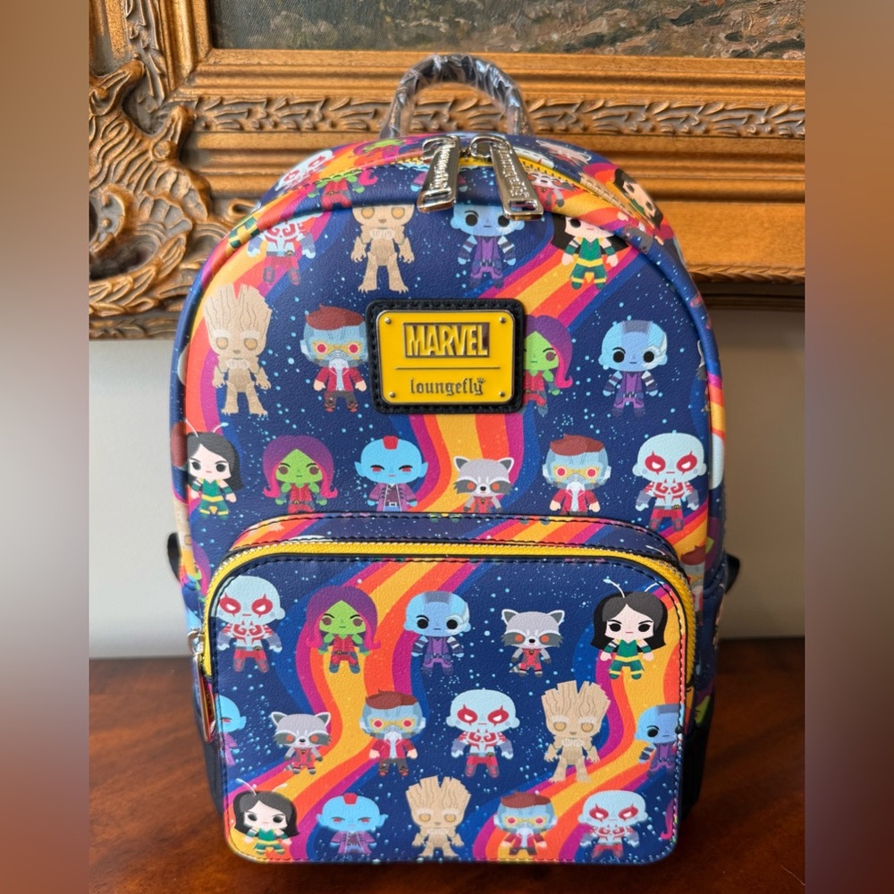 NWT Loungefly Marvel Guardians Of The Galaxy Chibi Mini Backpack
